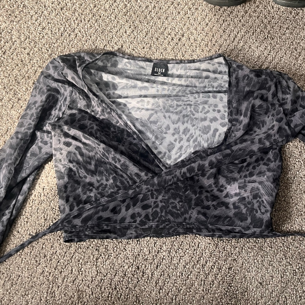 Long sleeve ballet coverup